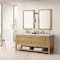 James Martin Vanities Breckenridge 72in Double Vanity, Light Natural Oak w/ 3 CM Ethereal Noctis Top 330-V72-LNO-3ENC - alternate 7